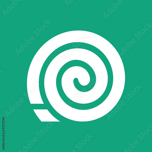 Spiral mosquito coil icon design, insect repellent vector illustration