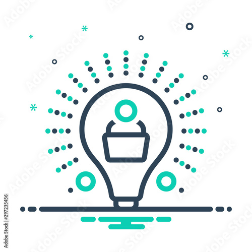Black mix icon for learn 