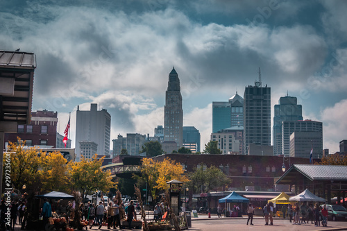 Kansas City skyline from City Market