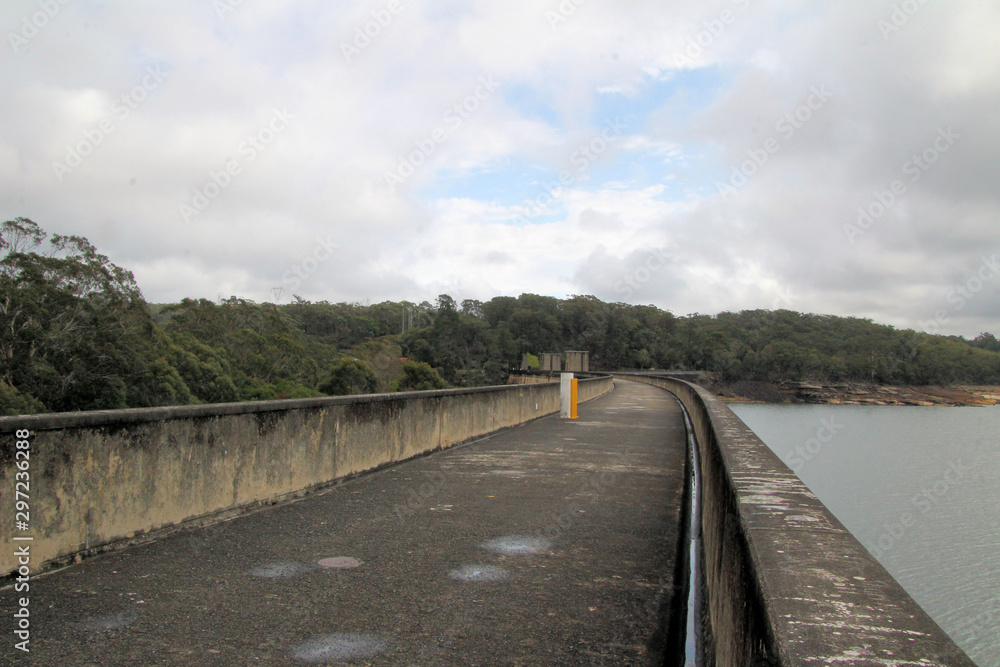 Cordeaux Dam Wall Downstream Side