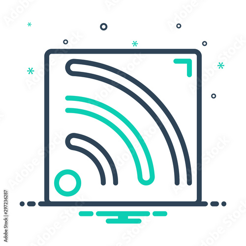 Black mix icon for feed 