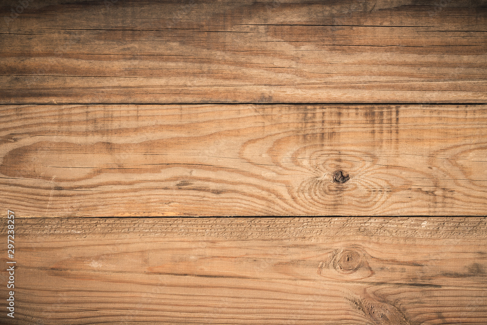 Fototapeta premium Old grunge dark textured wooden background,The surface of the old brown wood texture,top view brown teak wood paneling