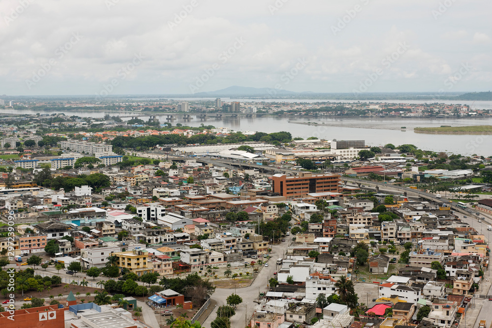 Panorama of Guayaquil town, Ecuaodr
