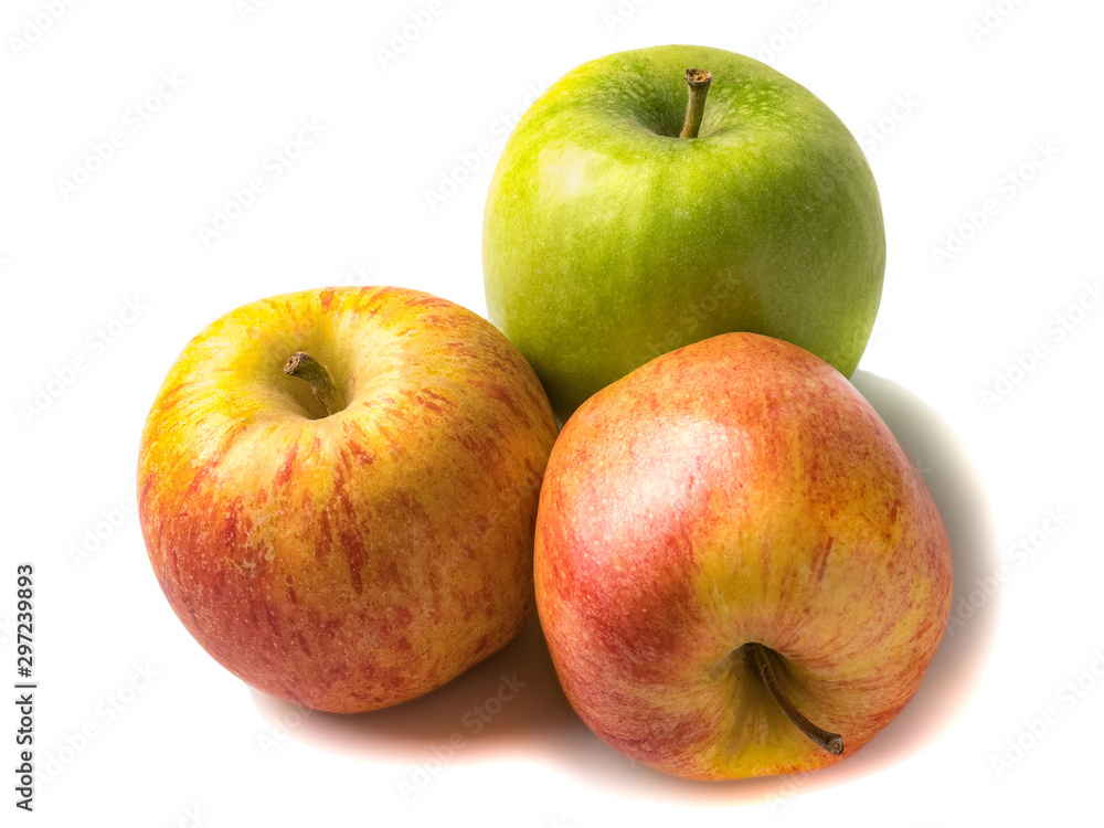 Isolated fresh apple on a white background Isolated fresh apple on a white background