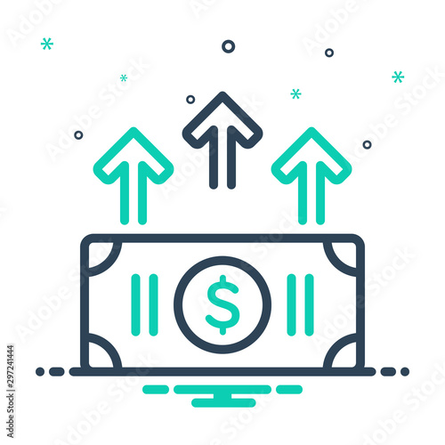 mix icon for increase