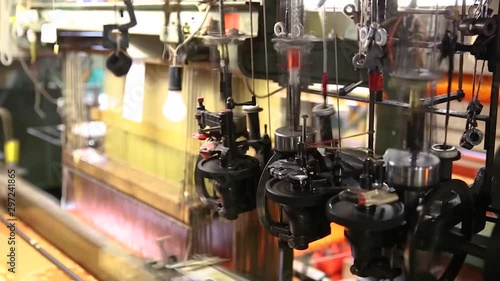 Japanese traditional weaving machine
