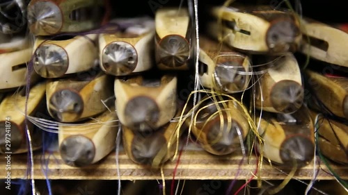 Japanese traditional weaving machine