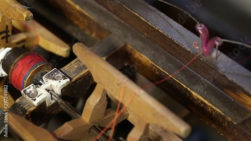 Japanese traditional weaving machine