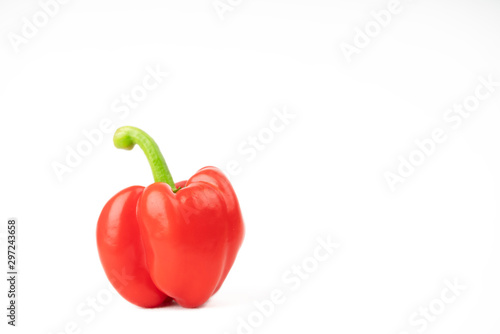 sweet pepper or bell pepper isolate on white background