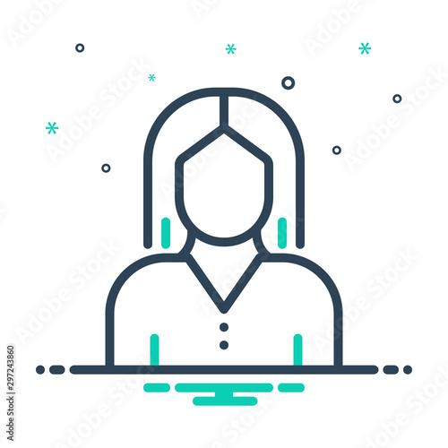 mix icon for female 