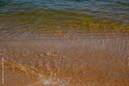 water on the beach