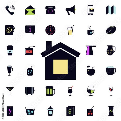house icon. Universal set of web for website design and development, app development