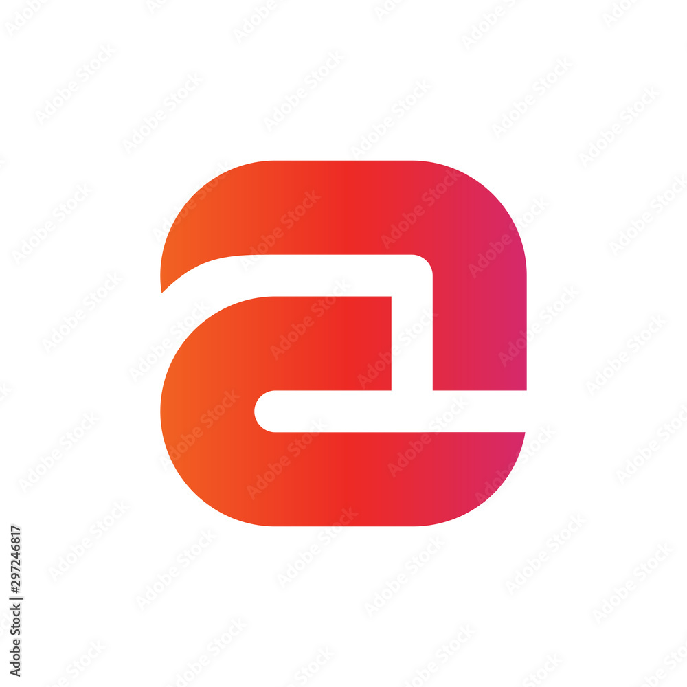 Modern letter a logo icon, bold style symbol, abstract alphabet logo design - Vector Modern letter a logo icon, bold style symbol, abstract alphabet logo design - Vector