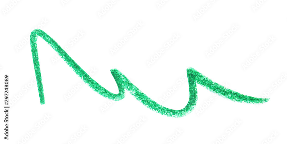 Green hand drawn pencil scribble on white background Green hand drawn pencil scribble on white background