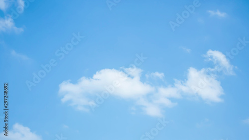 Thin clouds on a blue sky background.