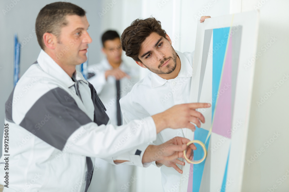 Obraz premium portrait of student learning to paint