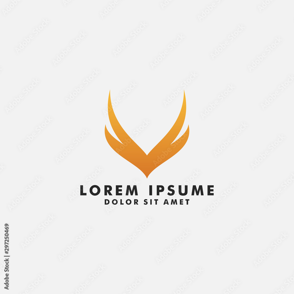 Abstract letter V logo design vector illustration Abstract letter V logo design vector illustration