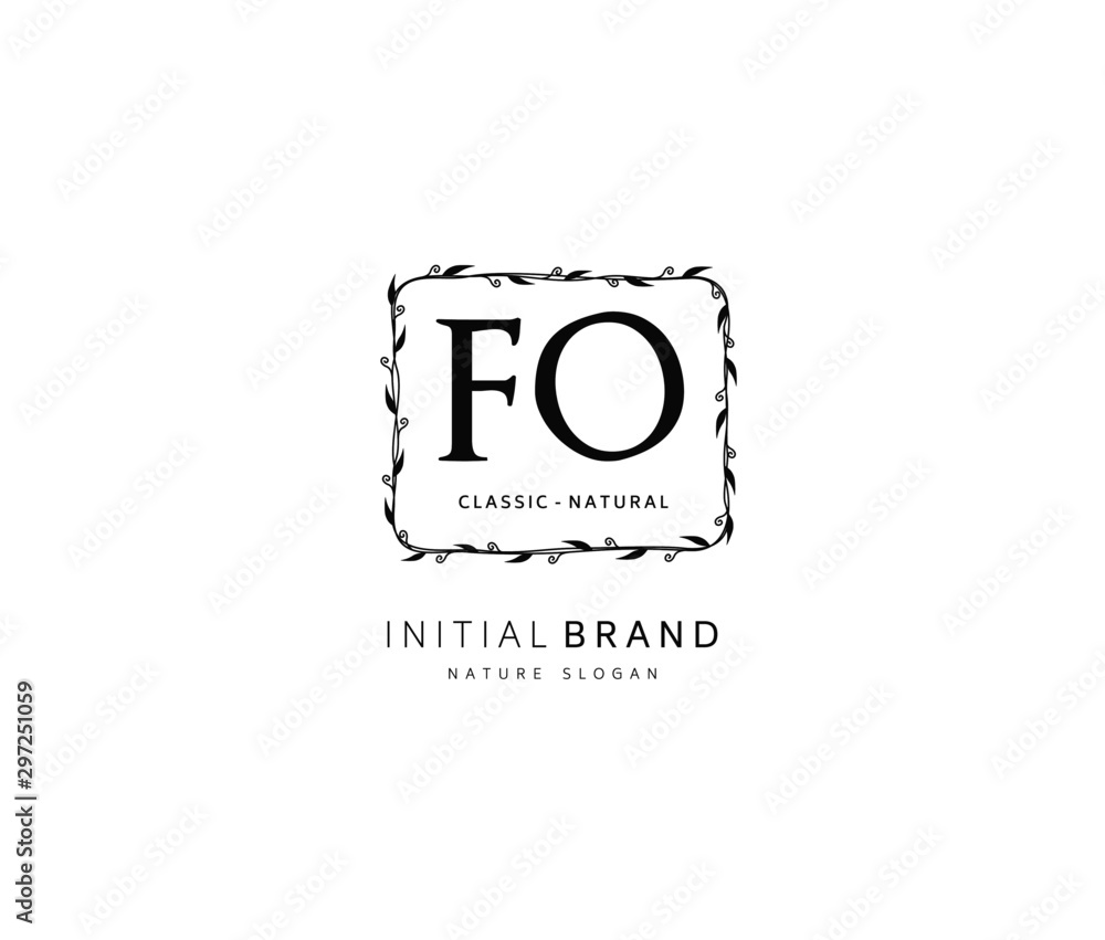 F O FO Beauty vector initial logo, handwriting logo of initial signature, wedding, fashion, jewerly, boutique, floral and botanical with creative template for any company or business. F O FO Beauty vector initial logo, handwriting logo of initial signature, wedding, fashion, jewerly, boutique, floral and botanical with creative template for any company or business.
