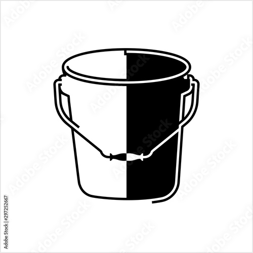Bucket Icon, Water Bucket Icon