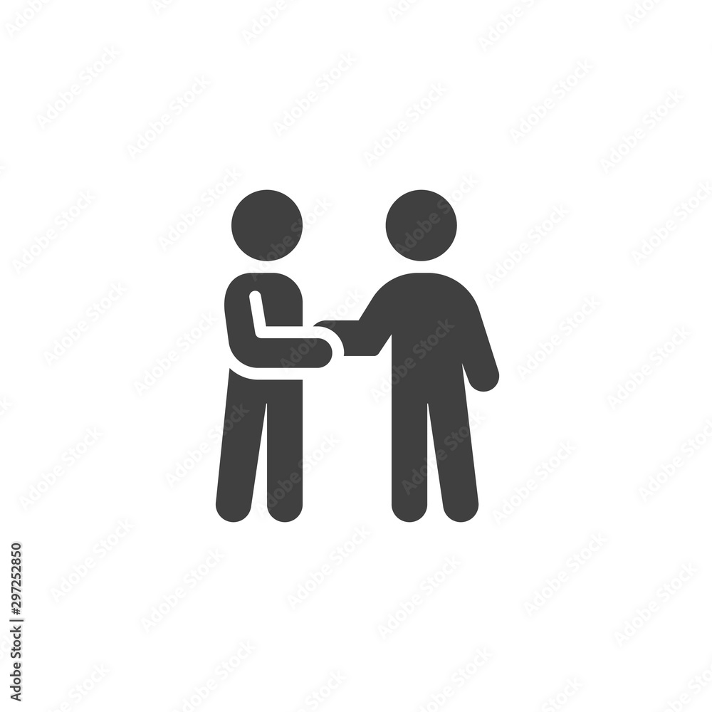 Friends handshake vector icon. filled flat sign for mobile concept and web design. Deal glyph icon. Symbol, logo illustration. Vector graphics Friends handshake vector icon. filled flat sign for mobile concept and web design. Deal glyph icon. Symbol, logo illustration. Vector graphics
