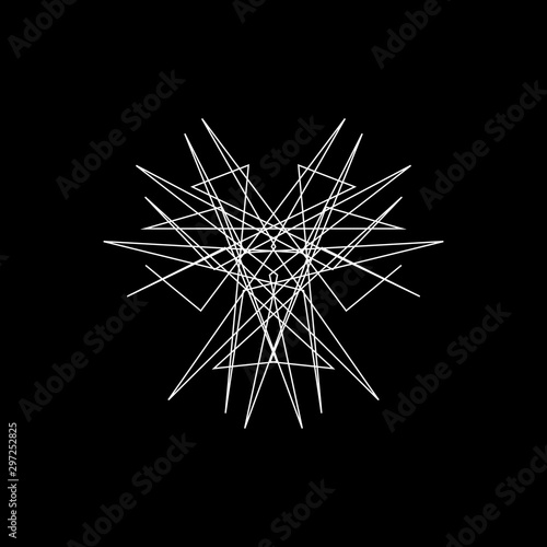 Abstract geometric shape of...