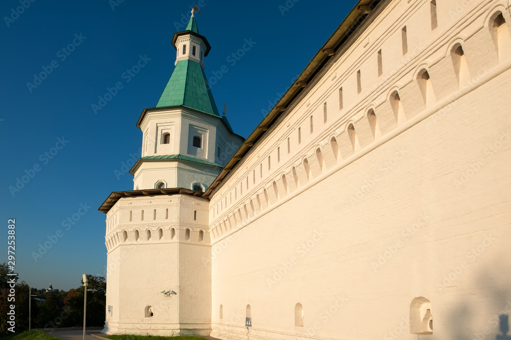 Foreign tower. Resurrection New Jerusalem Stauropegial Monastery. The city of Istra. Moscow region