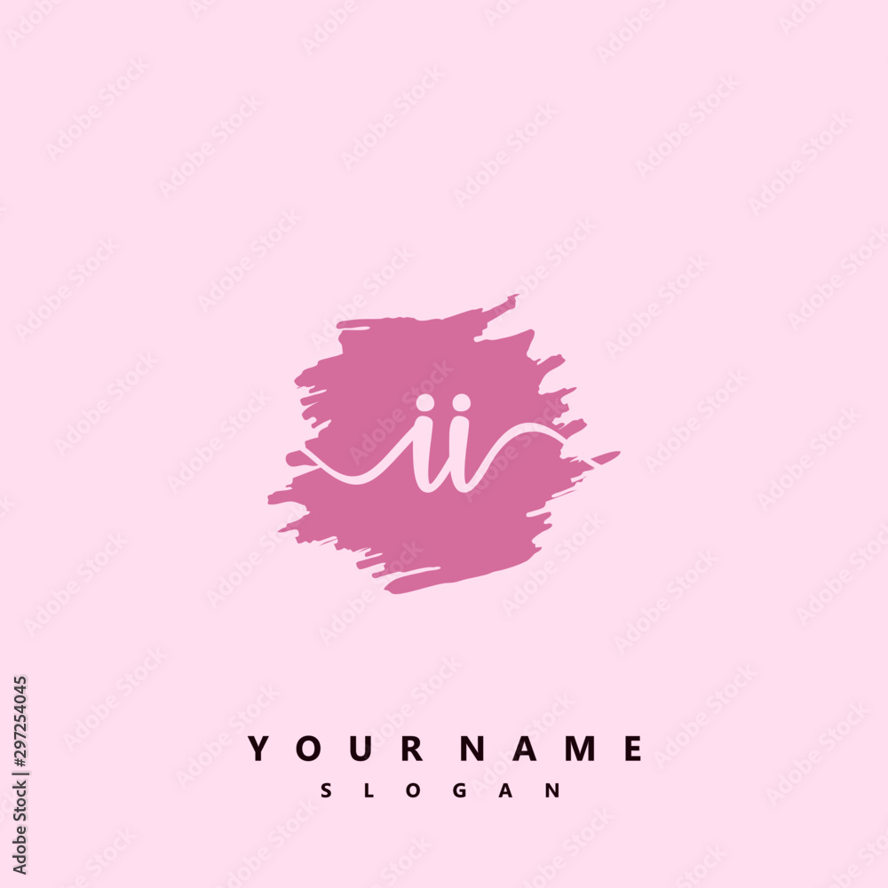 II Initial handwriting logo vector II Initial handwriting logo vector