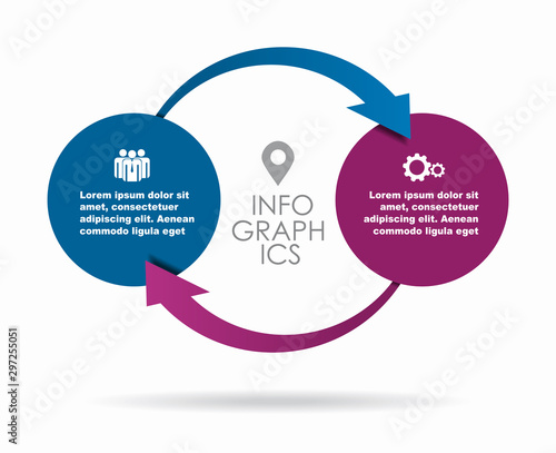 Infographic design template with place for your data. Vector illustration.