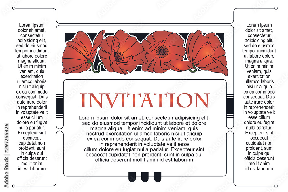 Obraz premium Template menu, flyer, invitations or greeting cards.