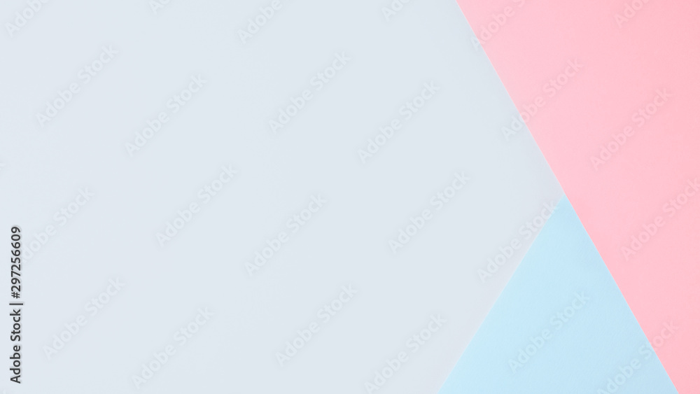 Pink and blue geometric paper background