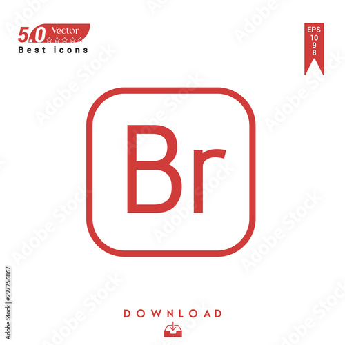 Outline bridge file-type icon vector isolated on white background. Graphic design, material design, 2019 year best selling icons, mobile application, UI / UX design, EPS 10 format vector