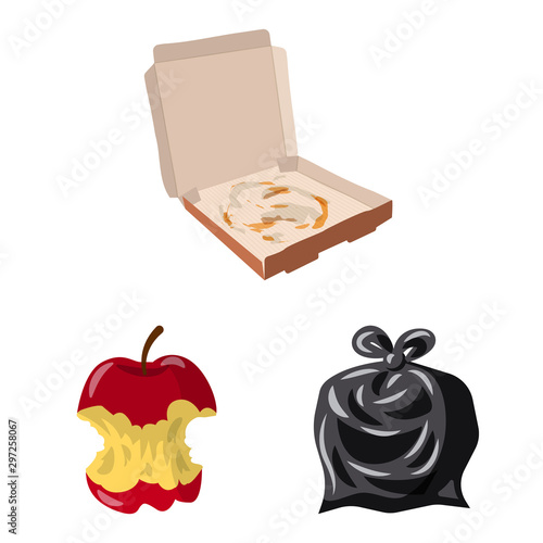 Vector illustration of environment and waste icon. Collection of environment and ecology vector icon for stock.