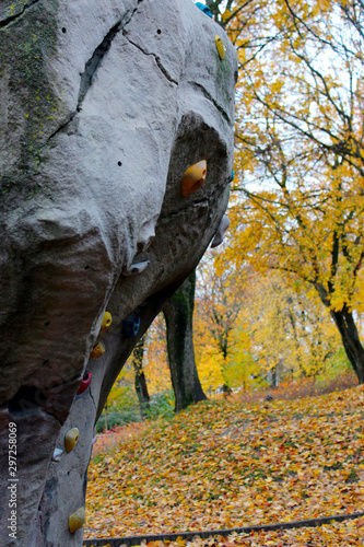 climbingrock in park photo