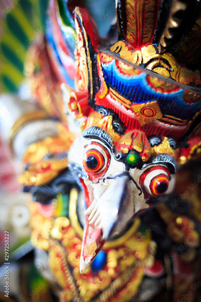 Fototapeta premium The divine bird is Garuda. The mount animal of Lord Vishnu
