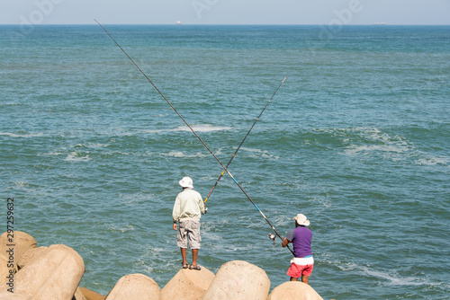 Shore of the Atlantic Ocean, Casablanca, Morocco photo