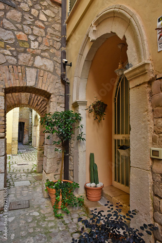 Gaeta, Italy, 10/19/2019. A tourist trip in an ancient medieval town