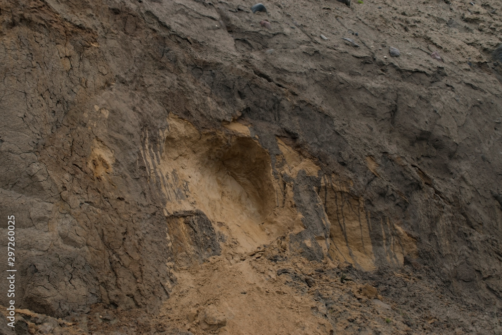 Nature background. landslide on steep coastal cliffs . Nature background. landslide on steep coastal cliffs .