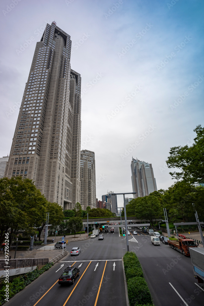 東京西新宿　高層ビルのある風景