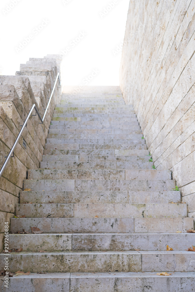 Stone staircase leading into the light Stone staircase leading into the light