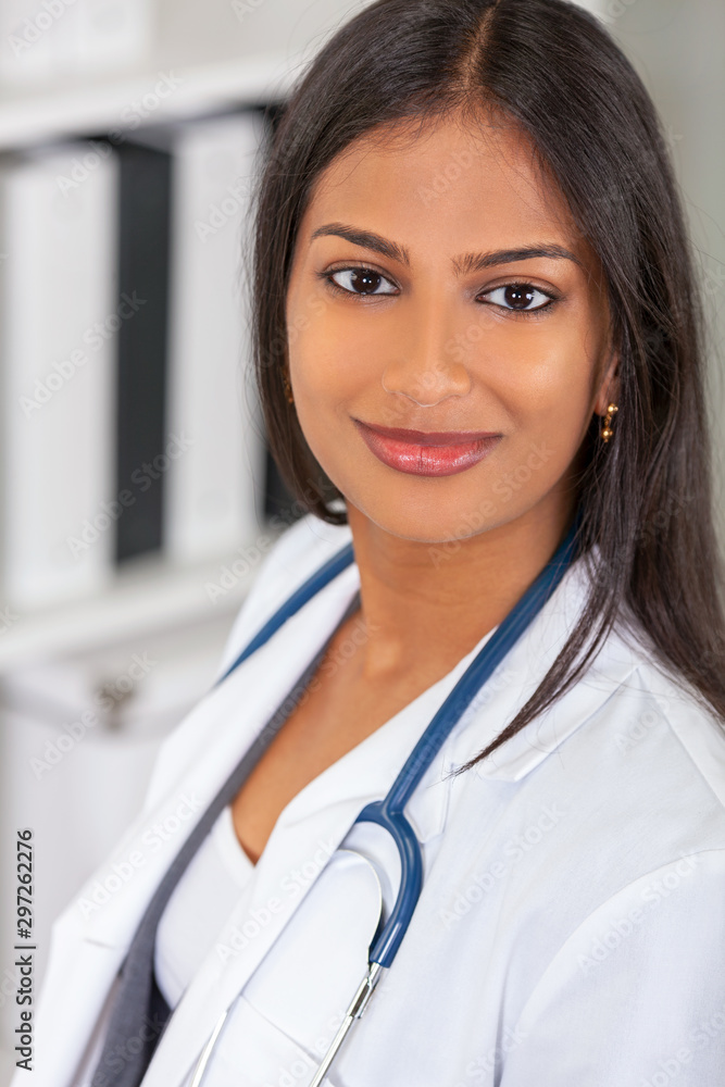 Asian Indian Female Woman Hospital Doctor Portrait Asian Indian Female Woman Hospital Doctor Portrait