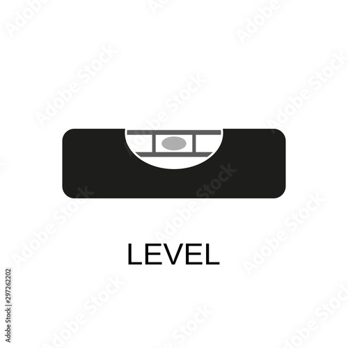 Bubble level icon. Building level concept symbol design. Stock - Vector illustration can be used for web.