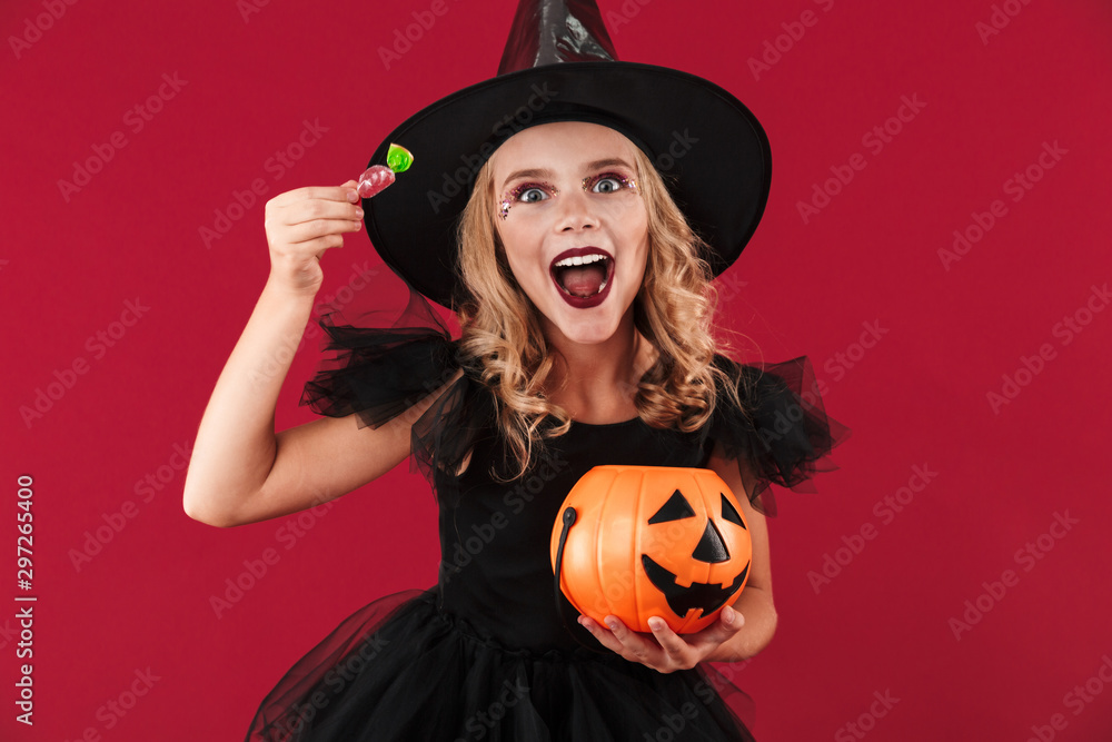 Witch in carnival halloween costume Witch in carnival halloween costume