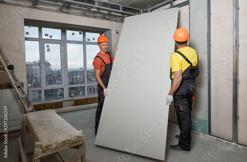 Drywall installation.