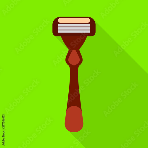 Isolated object of shaver and shave logo. Graphic of shaver and safety vector icon for stock.