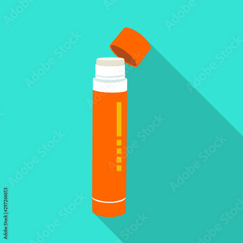 Vector design of bottle and stick logo. Web element of bottle and super stock symbol for web.