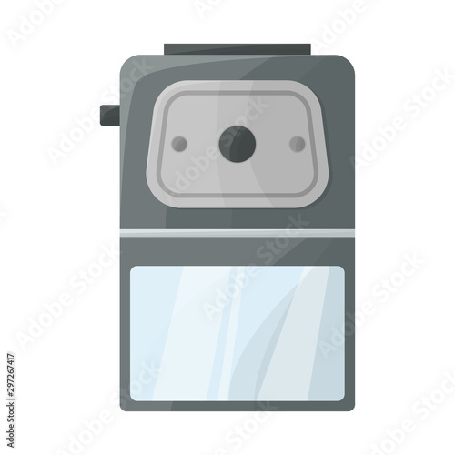 Isolated object of sharpener and whittle sign. Graphic of sharpener and sharpen vector icon for stock.