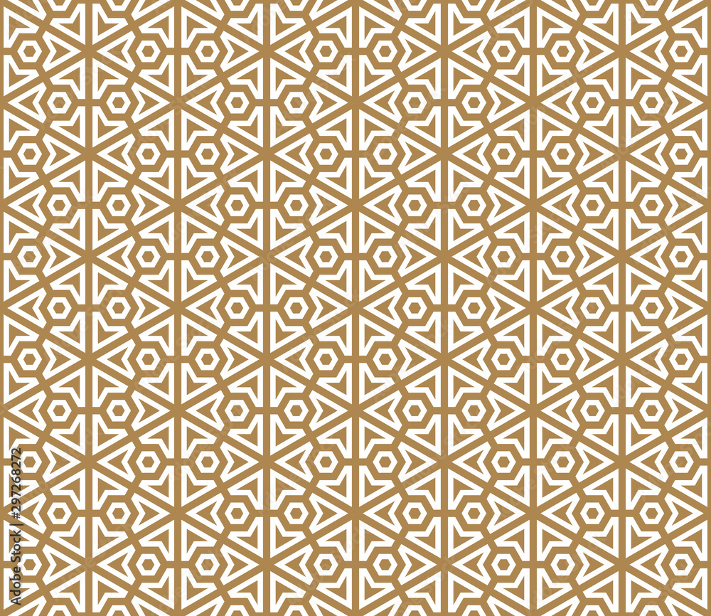 Seamless pattern based on Japanese ornament Kumiko