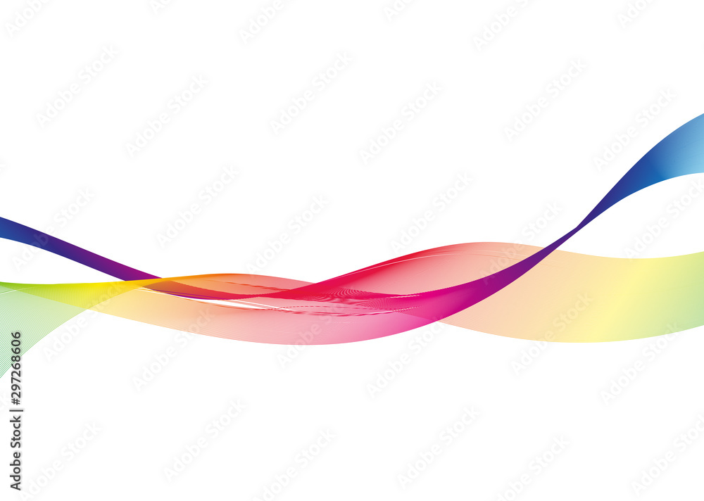Colored lines on white background Colored lines on white background