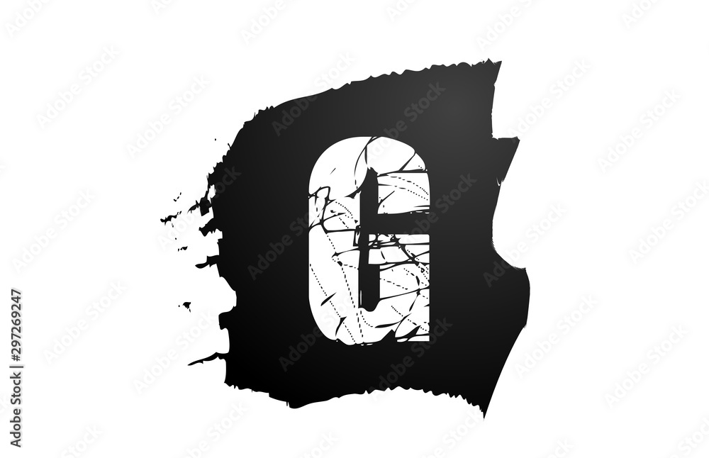 letter G logo grunge broken alphabet for company icon design letter G logo grunge broken alphabet for company icon design