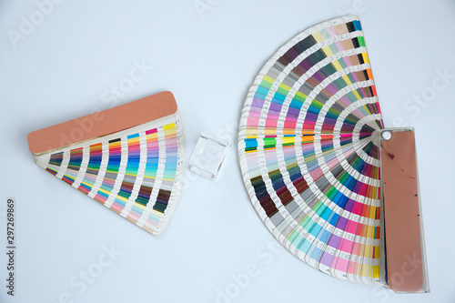 Sample colors catalogue pantone or colour swatches book